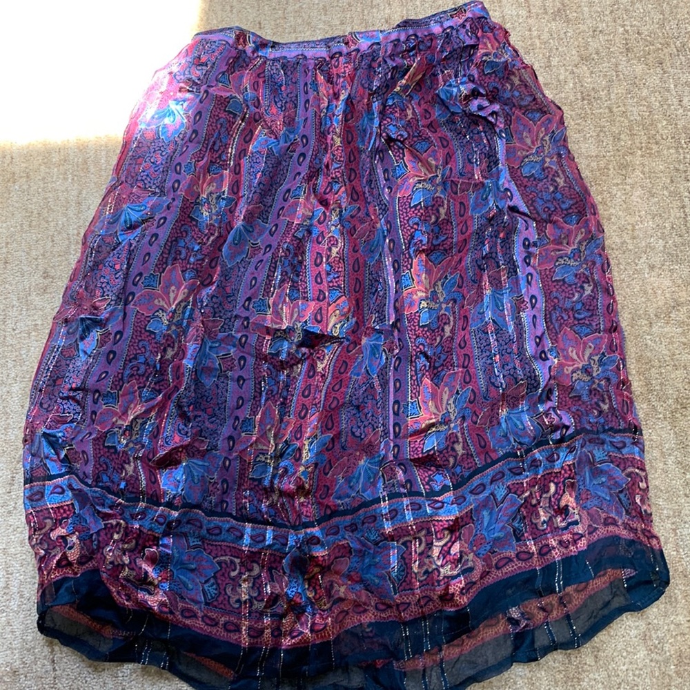 Vintage silk skirt by The Silk Farm 100% silk, can not find skirts like this